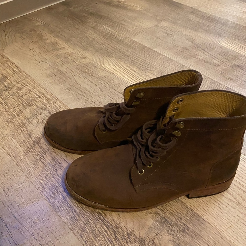 Mens 8.5 Brown Leather Nisolo Boots